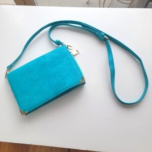 Turquoise Shoulder/ Clutch/ Crossbody Handbag